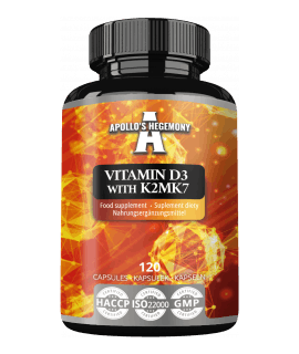 APOLLO'S HEGEMONY Vitamin D3 & K2 MK7 120 kaps.