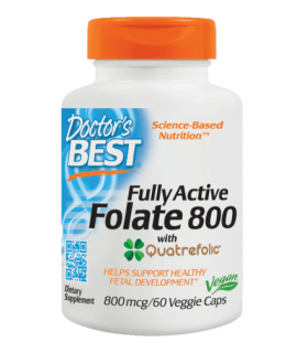 DOCTOR'S BEST Fully Active Folate 800mcg 60 kaps.